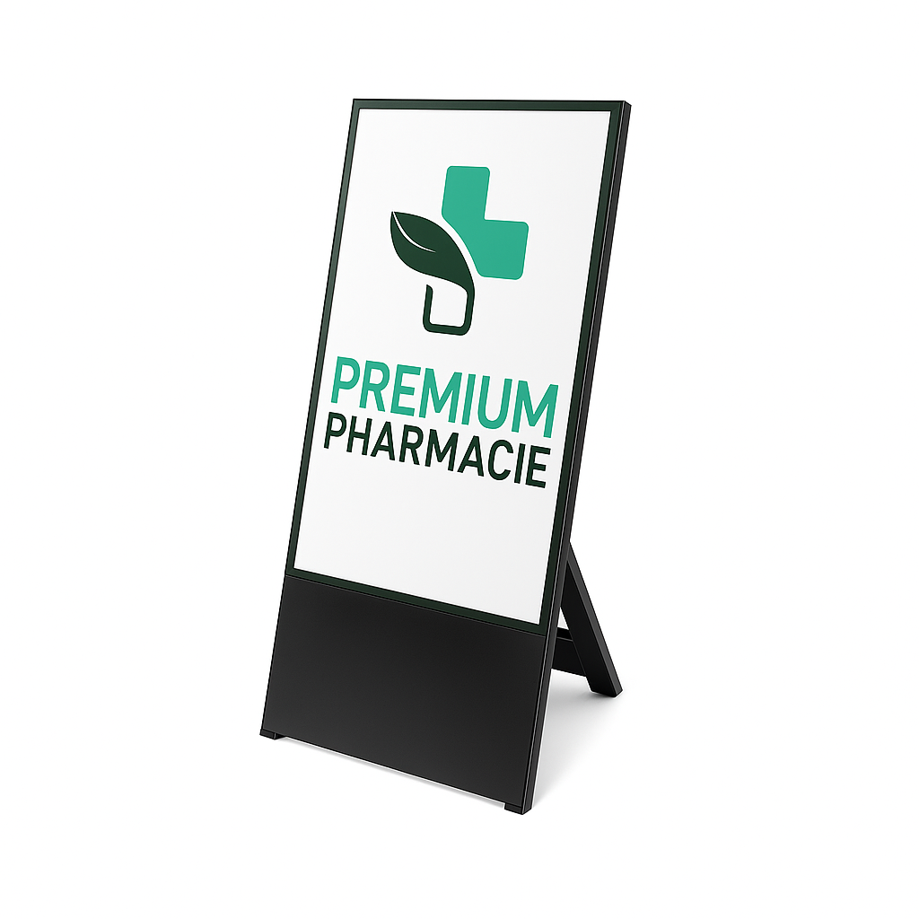 Chevalet digital pour pharmacie