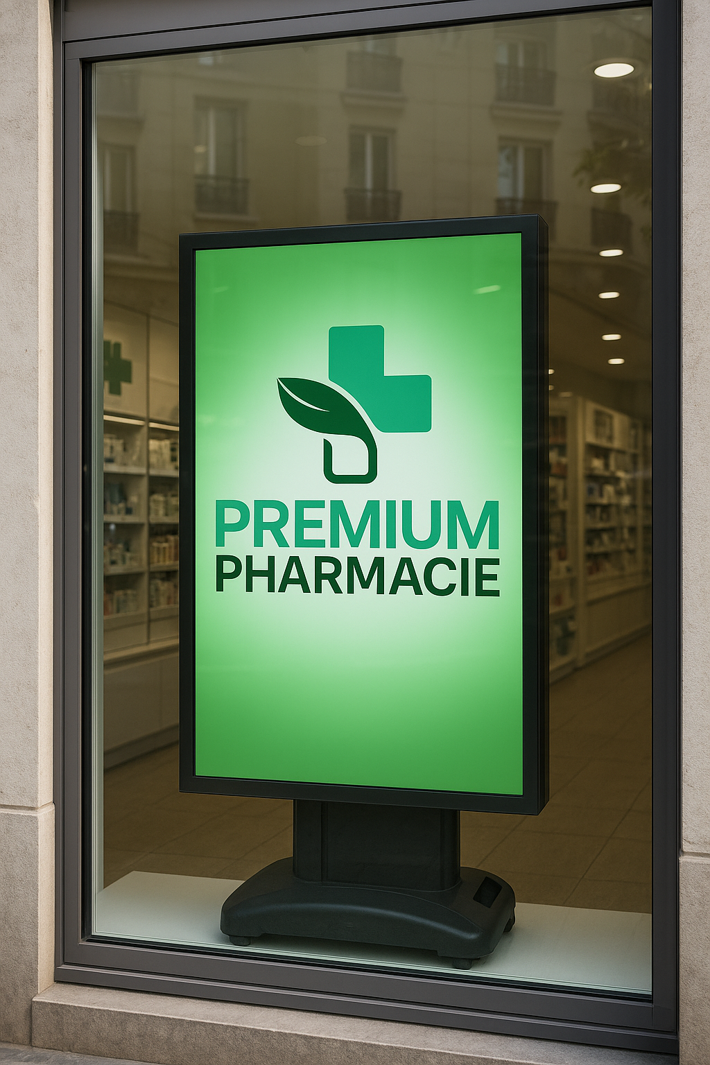 Ecran pour pharmacie agence de communication